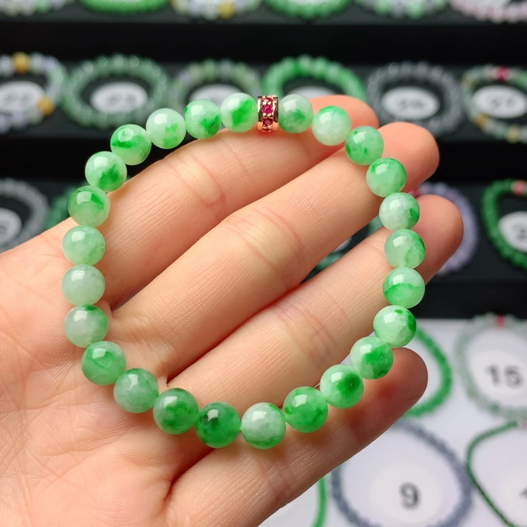 凝***月翡翠未镶嵌手链翡翠