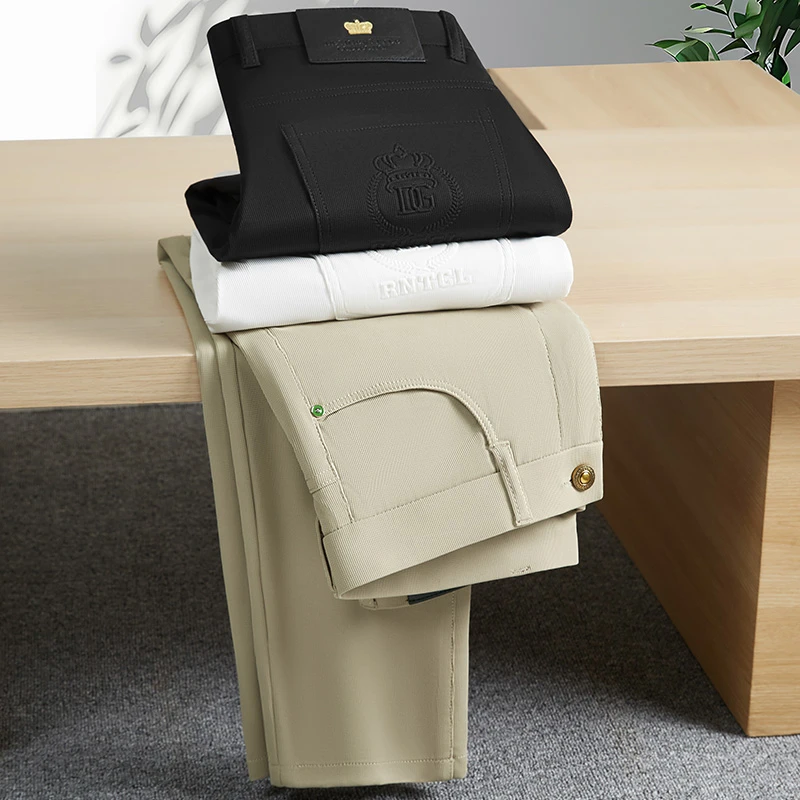 2025新款春夏季提花男士轻奢休闲裤 修身透气  时尚百搭 6027