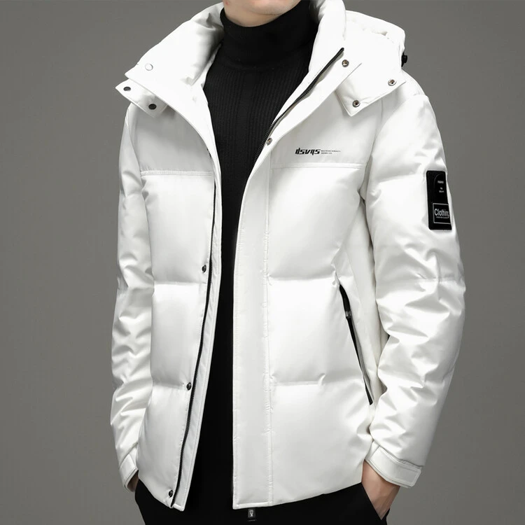 保登皮兹秋冬时尚百搭男款时尚都市白鸭绒羽绒服