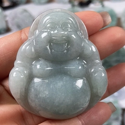 翡翠颈饰未镶嵌大佛福利