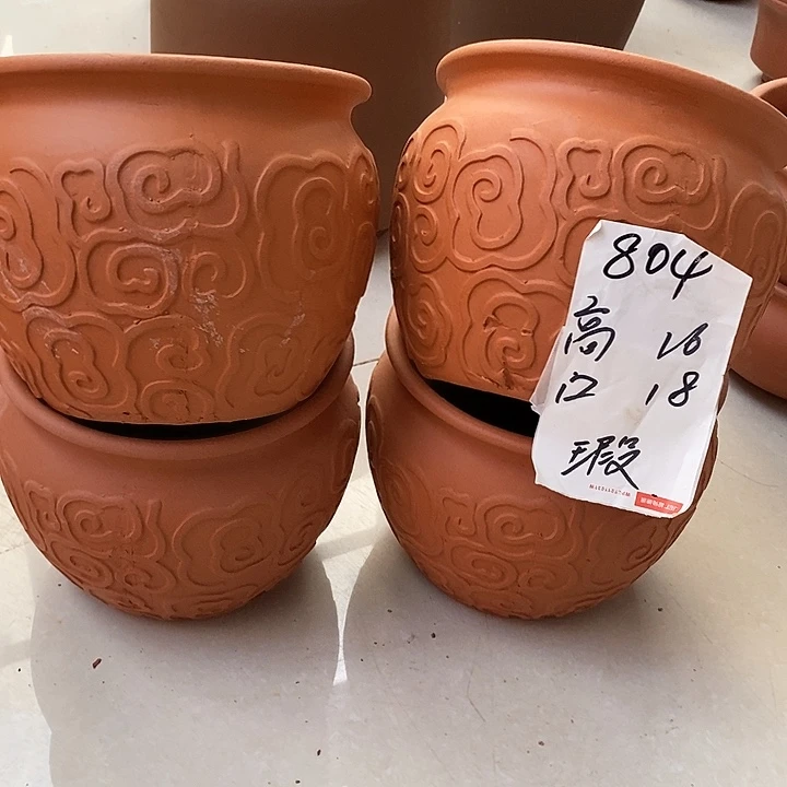 粗陶红陶绿植花盆804