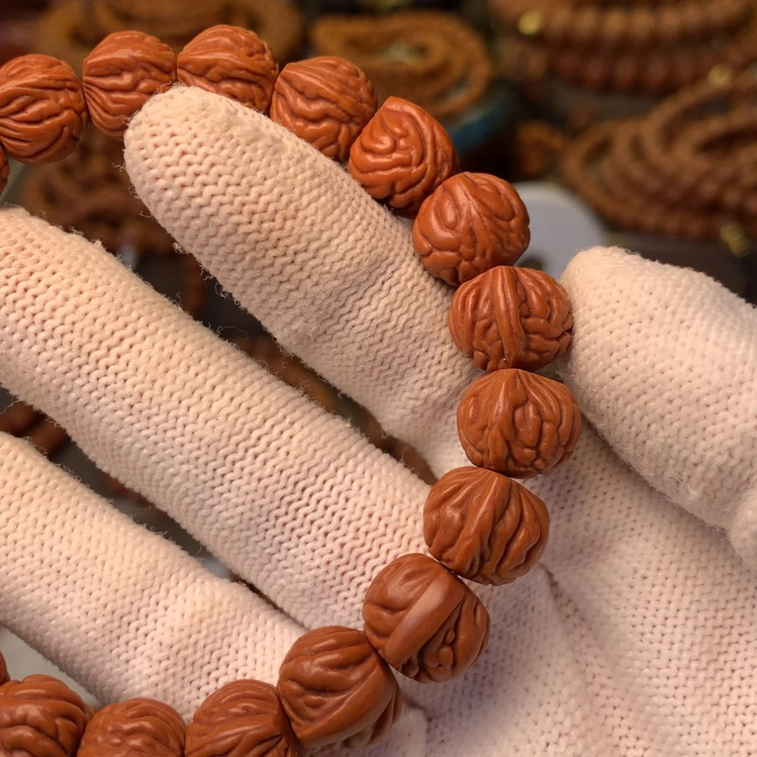 D***V手串桃核秦岭龙纹