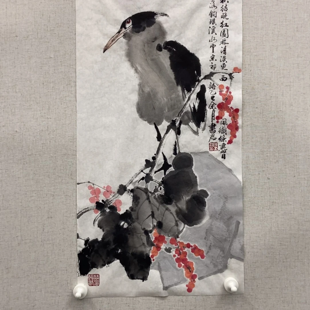 随***心国画墨鱼精品墨鱼精品