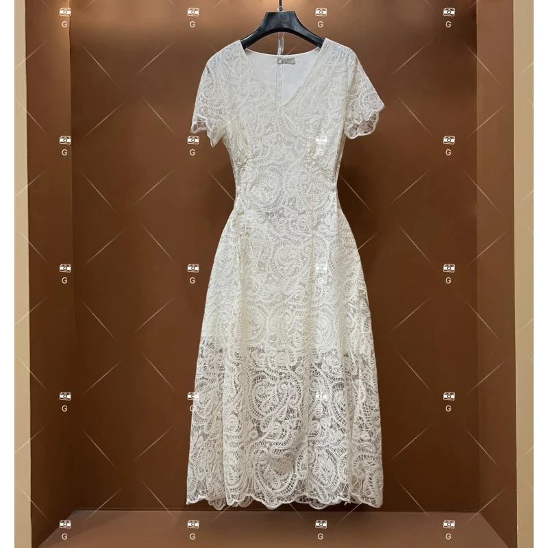 【G】春夏丨设计师轻奢法式印花女士连衣裙GS-55016