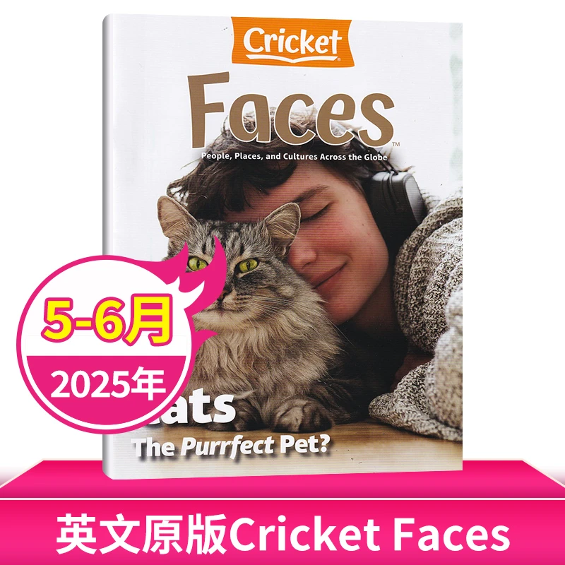 Faces面孔杂志 英文原版Cricket Media9-14岁蟋蟀儿童书 世界文化