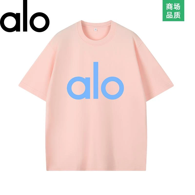 【澳门专柜正品】奥特莱斯Alo运动短袖体恤男女同款夏季休闲T恤打