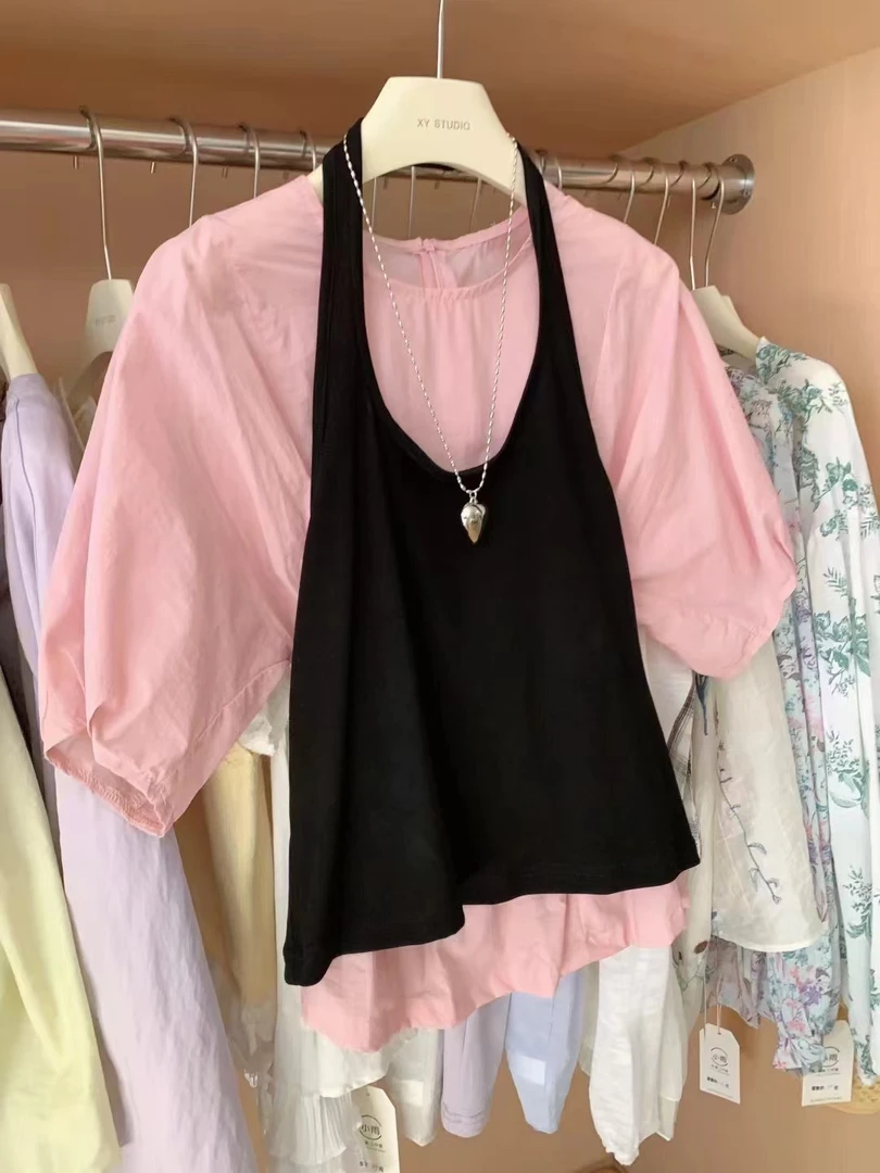 夏季短袖T恤百搭显瘦设计感上衣