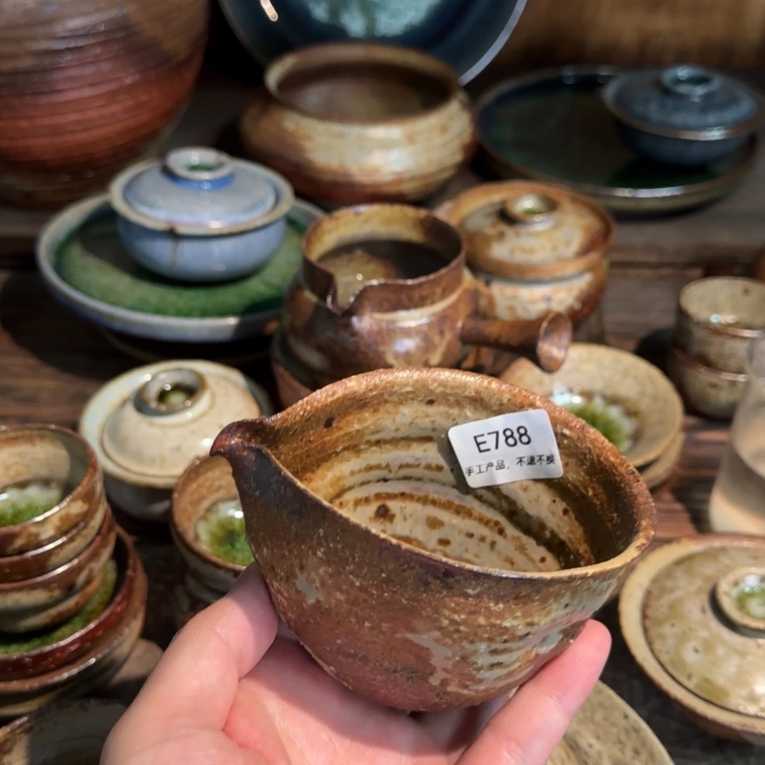 蓝***曦E788破碎感泥料非柴烧跑单禁拍