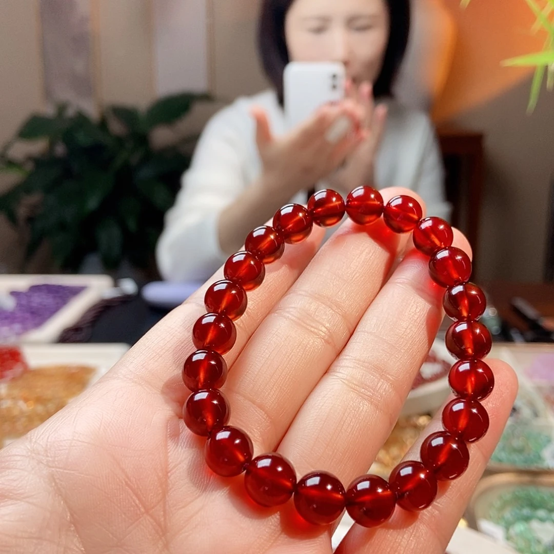 石榴石手链未镶嵌石榴石9
