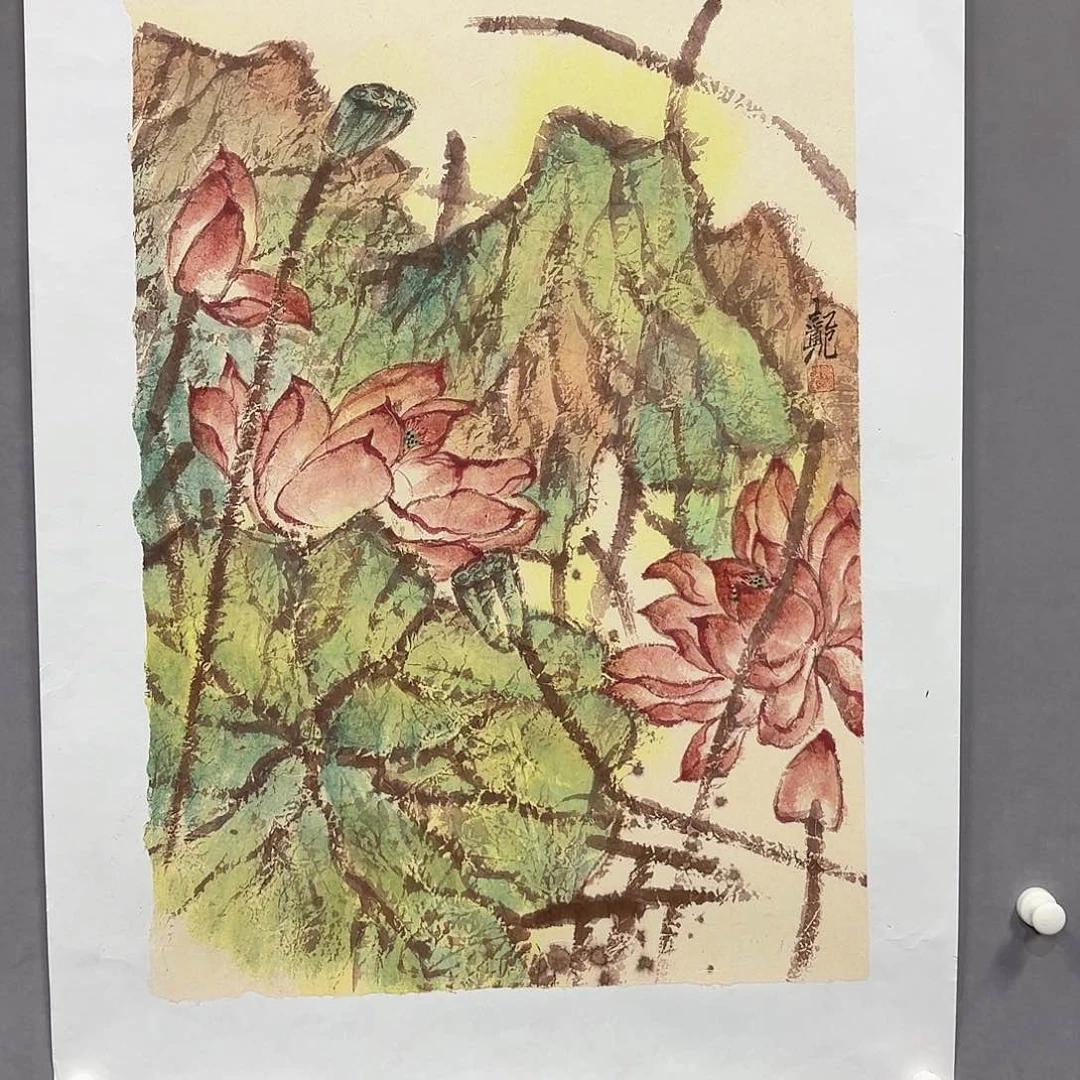国画亲笔手绘放心去藏