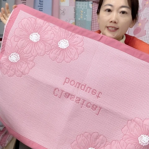 棉特价粉色花开富贵