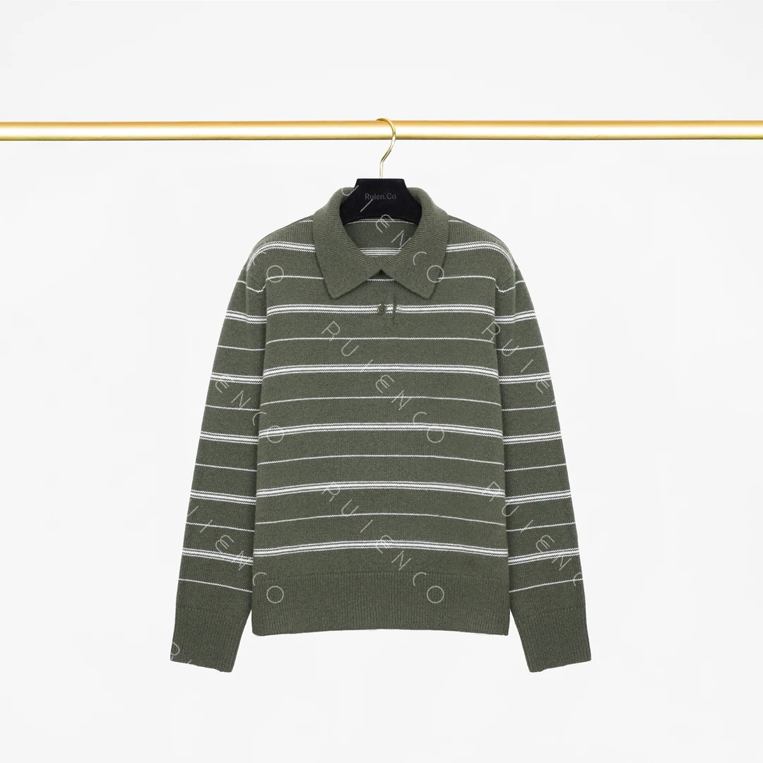 我是摩羯黑标 圣诞树 澳洲90S美丽诺羊毛山羊绒撞色保暖秋冬毛衫