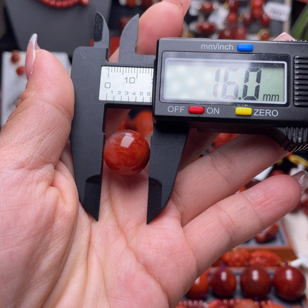 【闪购商品】南红玛瑙圆珠未镶嵌心*