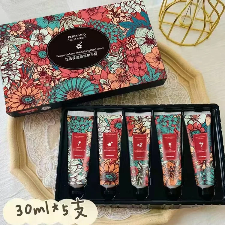 护手霜持久补水套盒香氛保湿嫩肤花香礼盒装润护