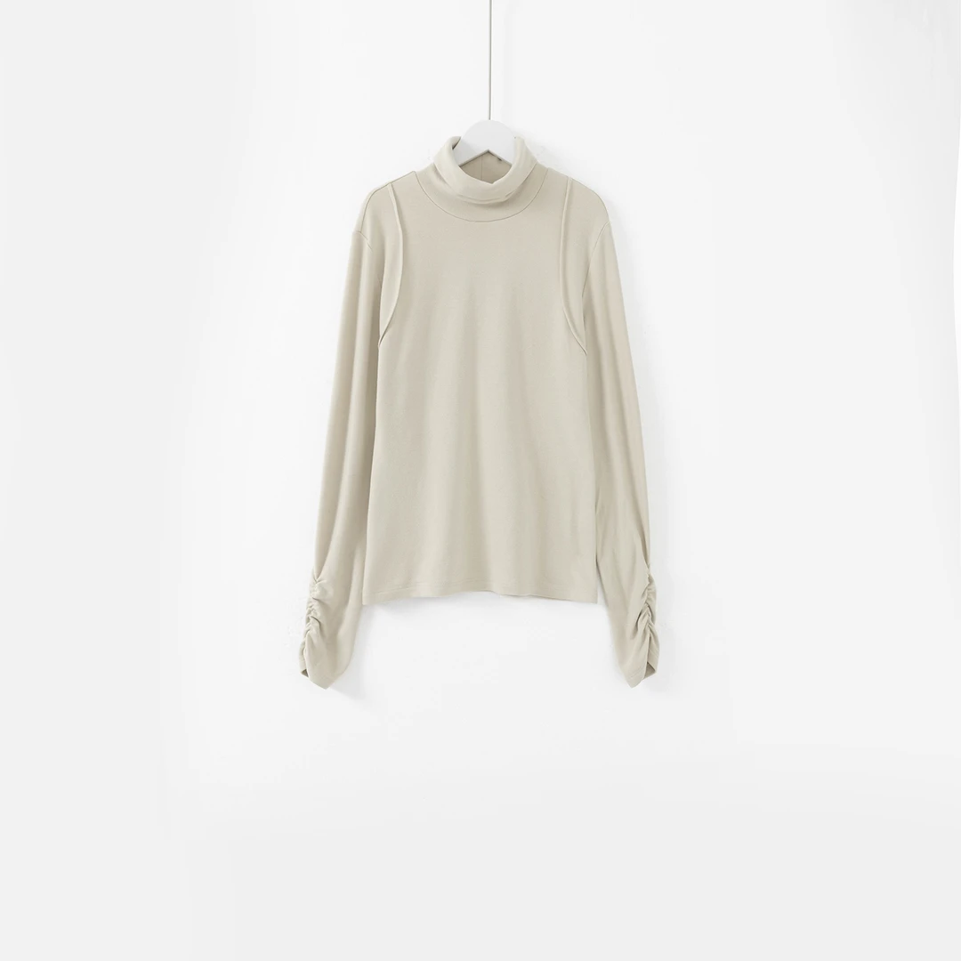 几里与麻【绵绵云感衣】百搭亲肤打底衫 衣长61 胸围100 1121185