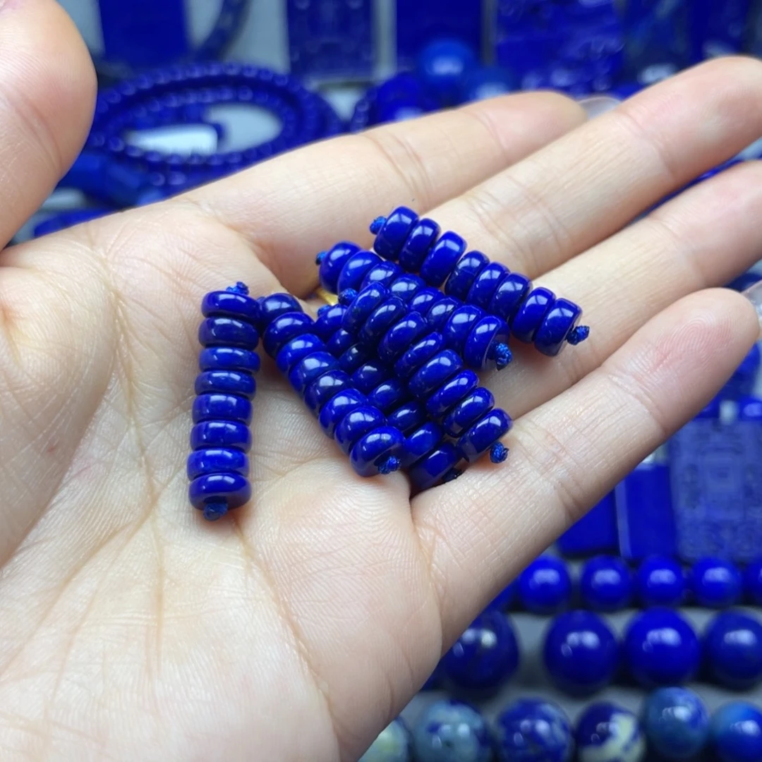 青金石精品隔片未镶嵌阿*