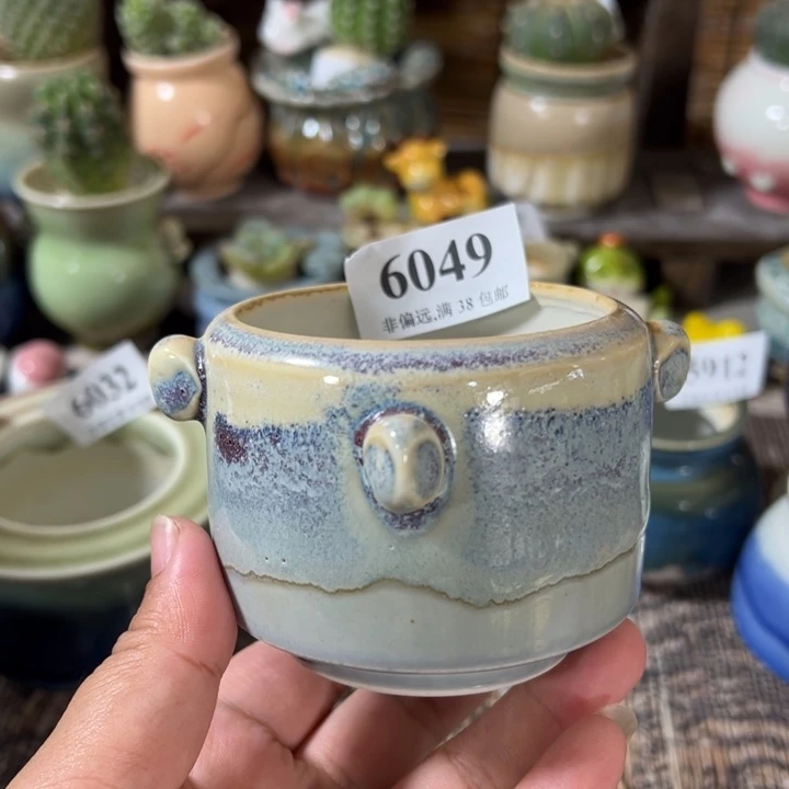 口6 手工花盆满30包邮