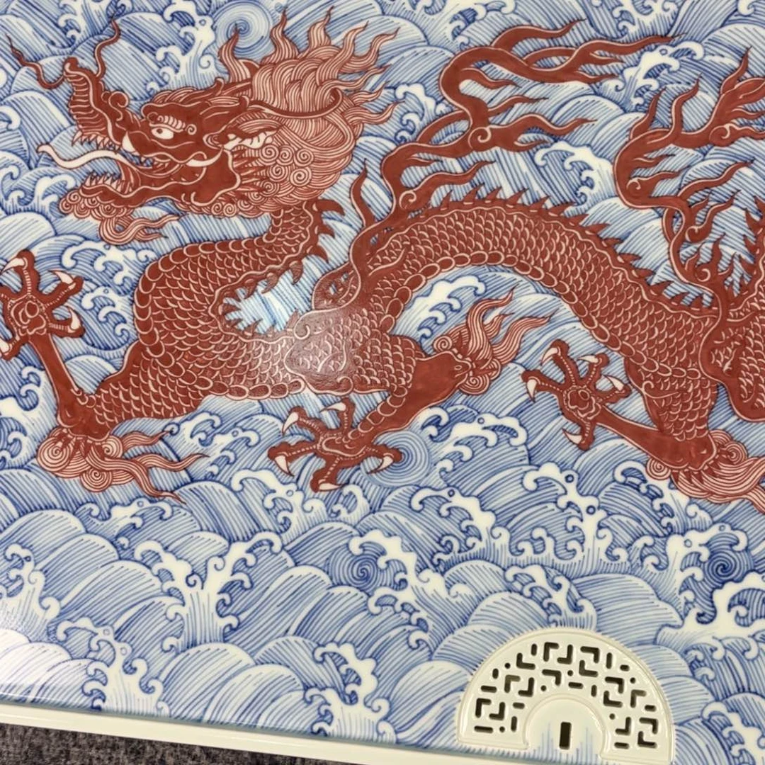 白***水景德镇陶瓷手工手绘