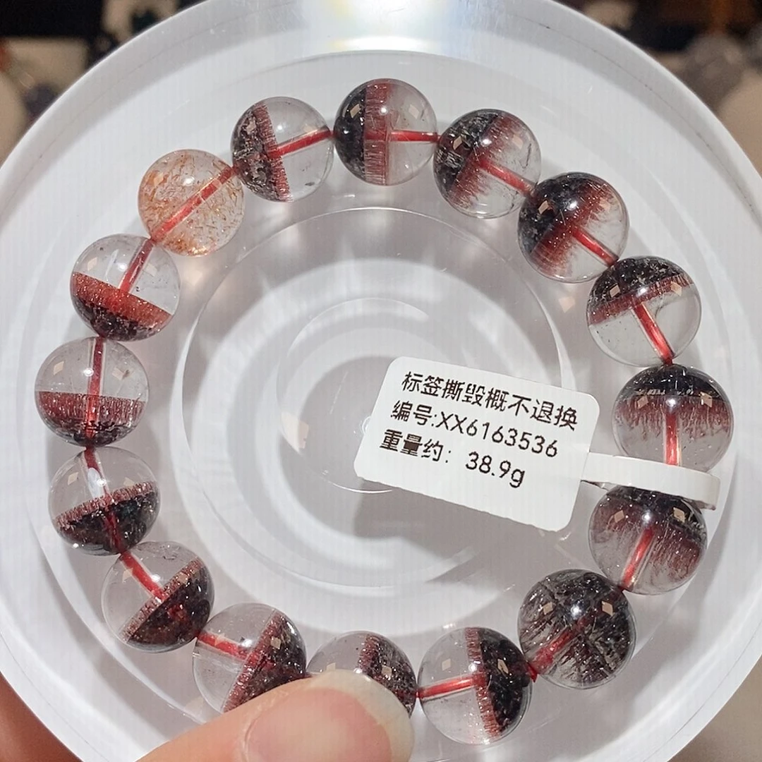 水晶手链未镶嵌超七聚宝盆手链