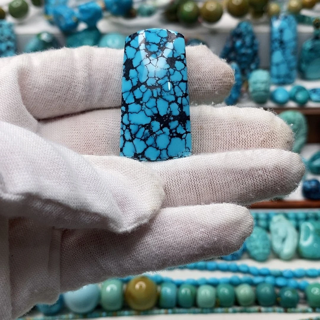 绿松石未镶嵌天然原矿 地大质检 抖音基地顺丰发货