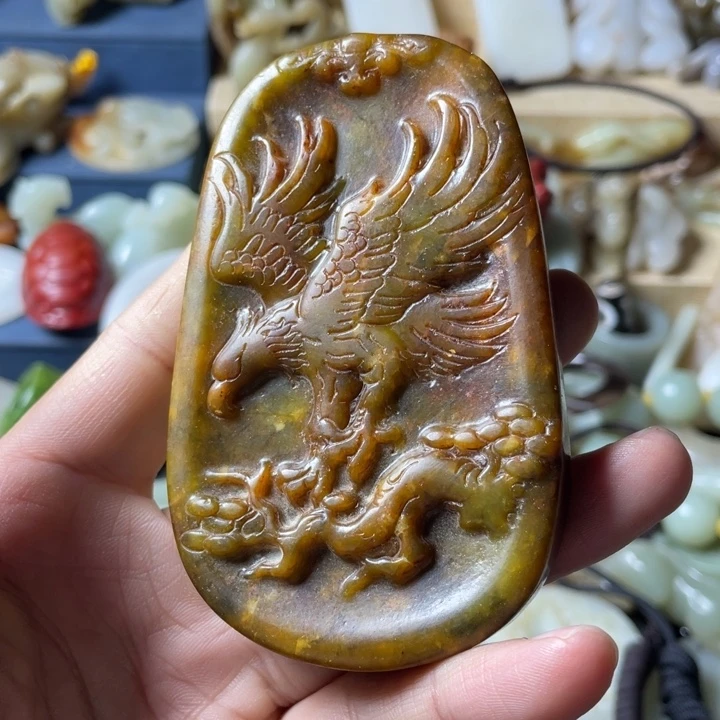 和田玉未镶嵌吊坠(不含链)