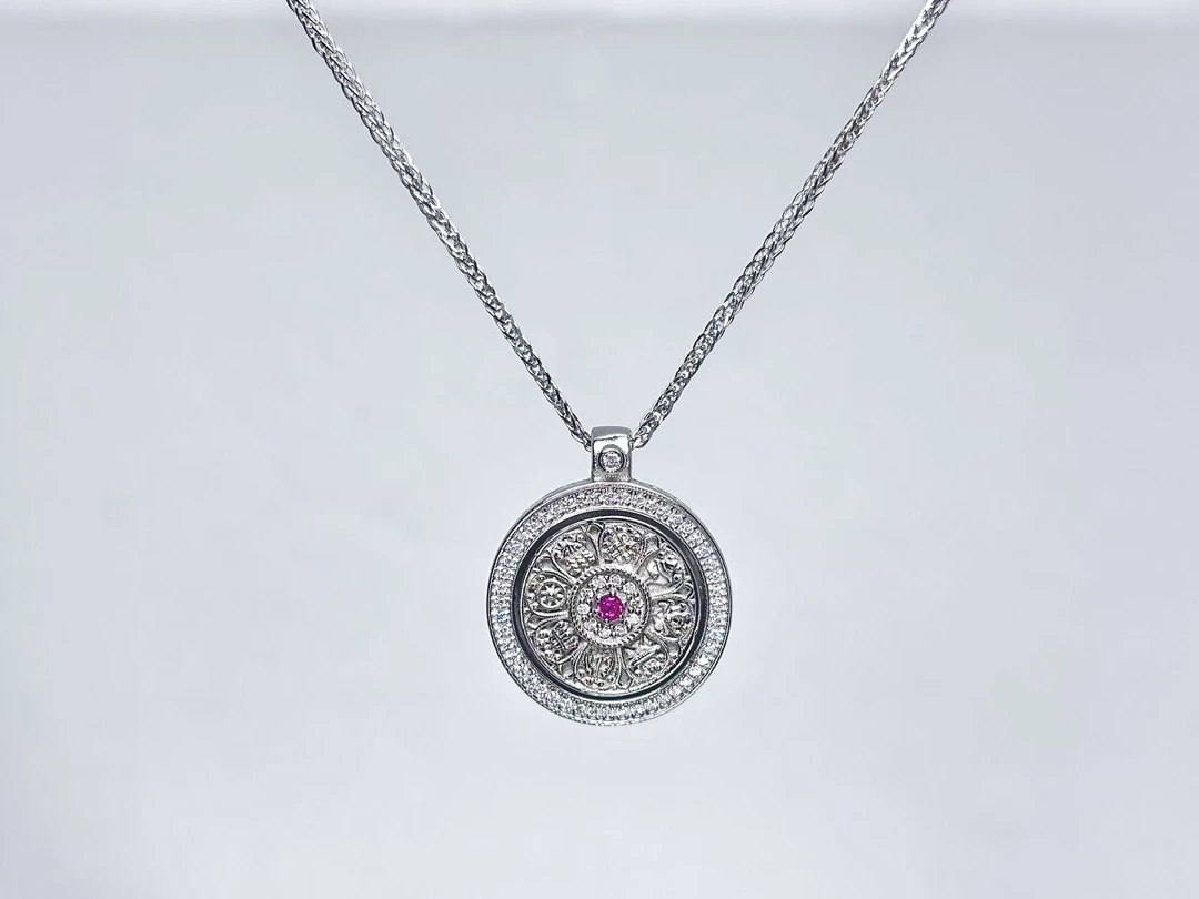 《小糖姐珠宝》铂金PT950 时来运转套链镶嵌