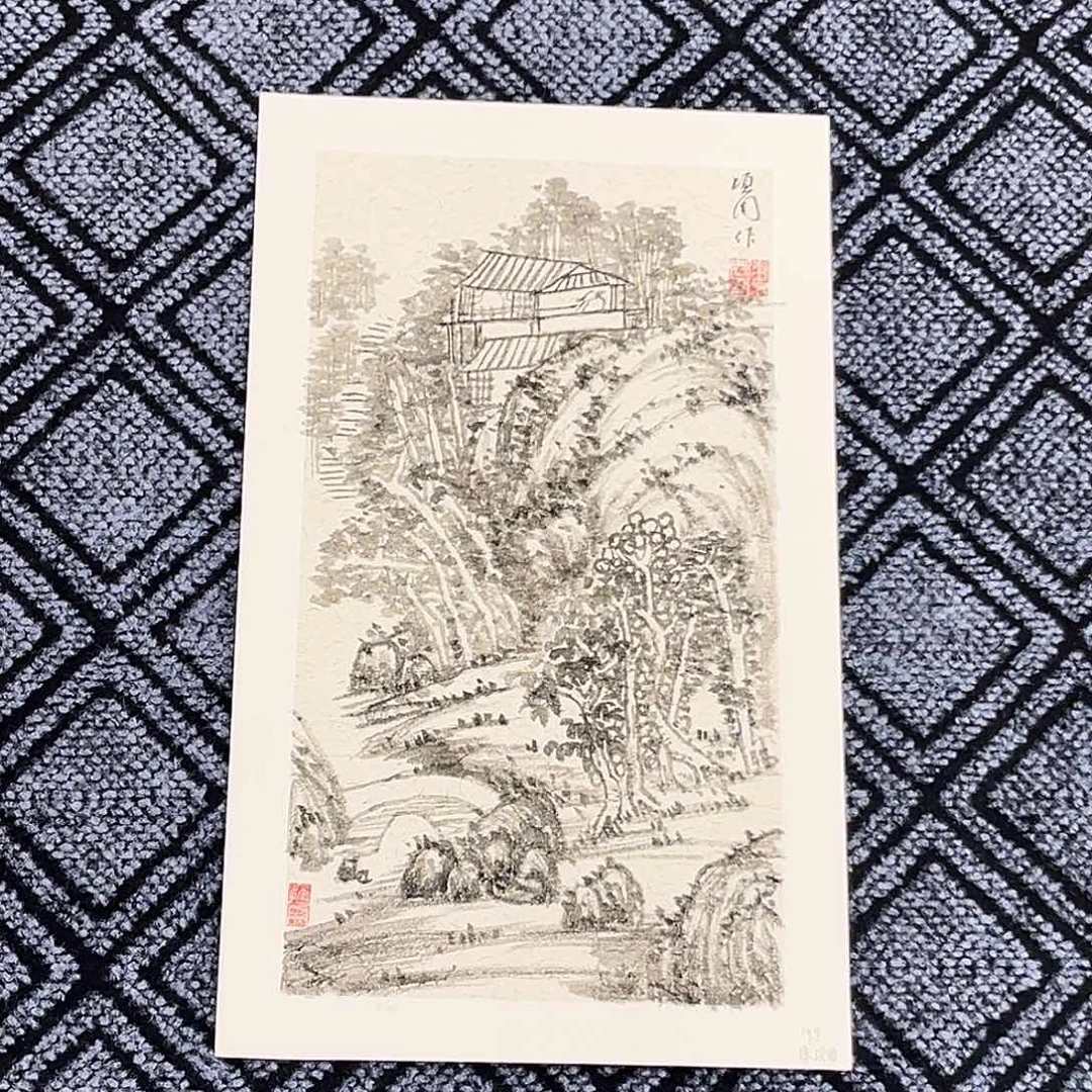 国画陈项周老师45/25卡纸冯