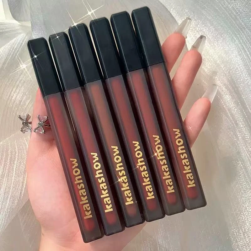 kakashow黑管哑光唇釉 丝绒水润防水不脱色不沾杯学生伪素颜唇泥