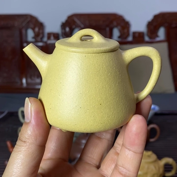 陶***哥紫砂茶壶高石瓢绿泥150ml