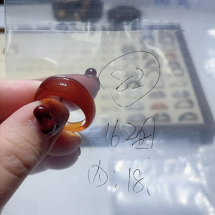 玛瑙/玉髓戒指未镶嵌