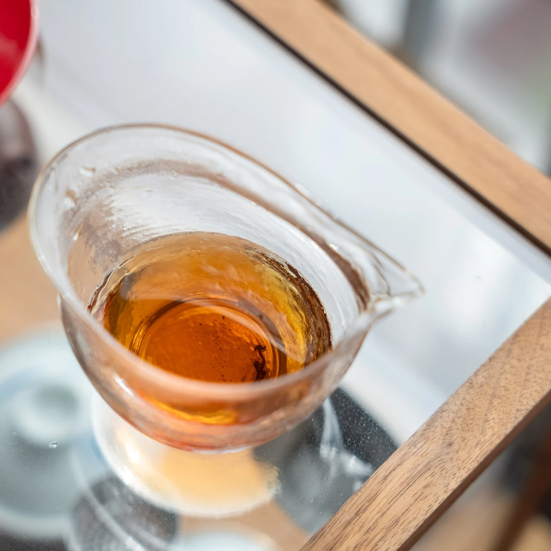 芷时好茶  高硼硅锤纹玻璃公道杯耐热加厚手工分茶器茶道家用