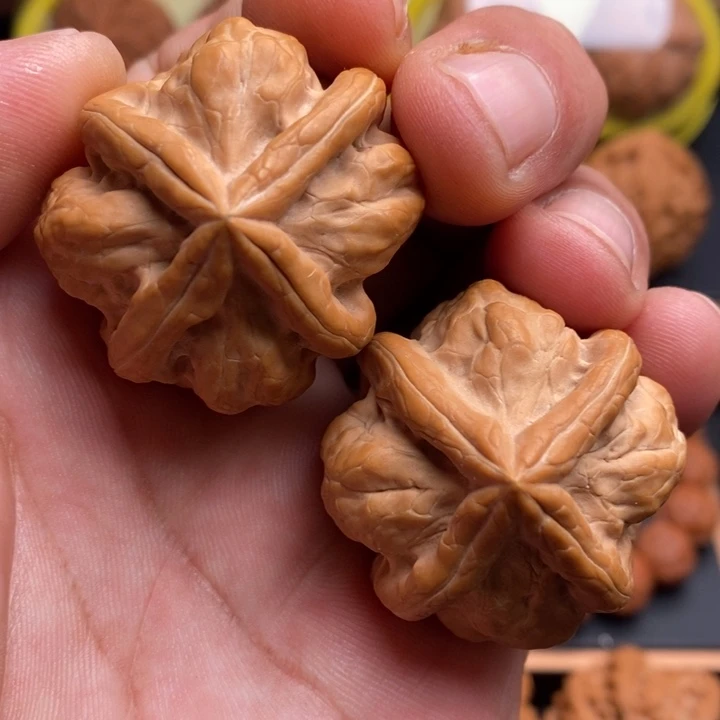 文玩核桃把件古蝉四楞