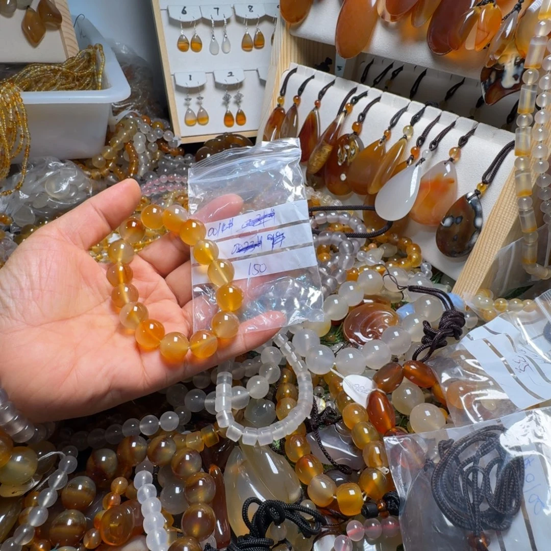 亦***景玛瑙/玉髓未镶嵌颈饰0014