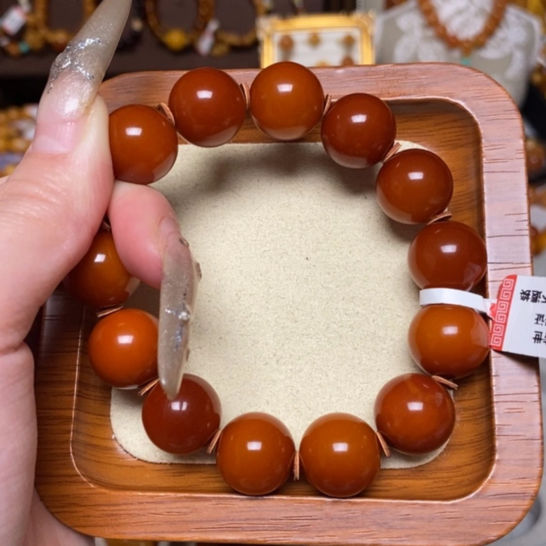 【闪购商品】手链蜜蜡未镶嵌黄**王定制手串