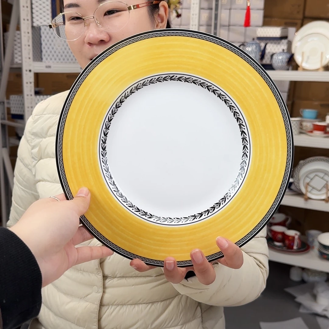 骨瓷10.5英寸平盘27cm一只