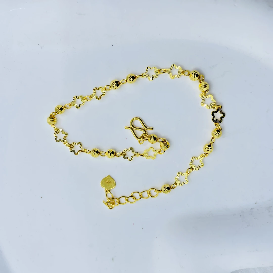 足金999花花手链G