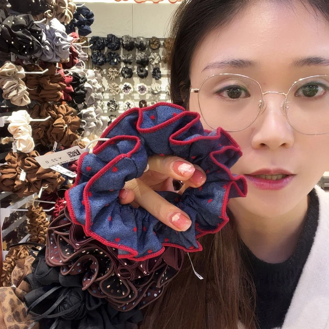 布艺非金属牛仔泡芙小蛮腰