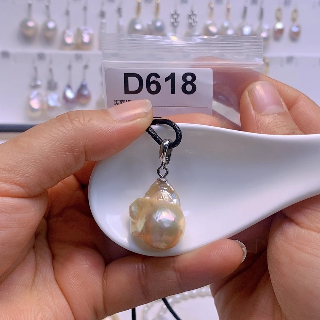 淡水珍珠颈饰银S925镶嵌