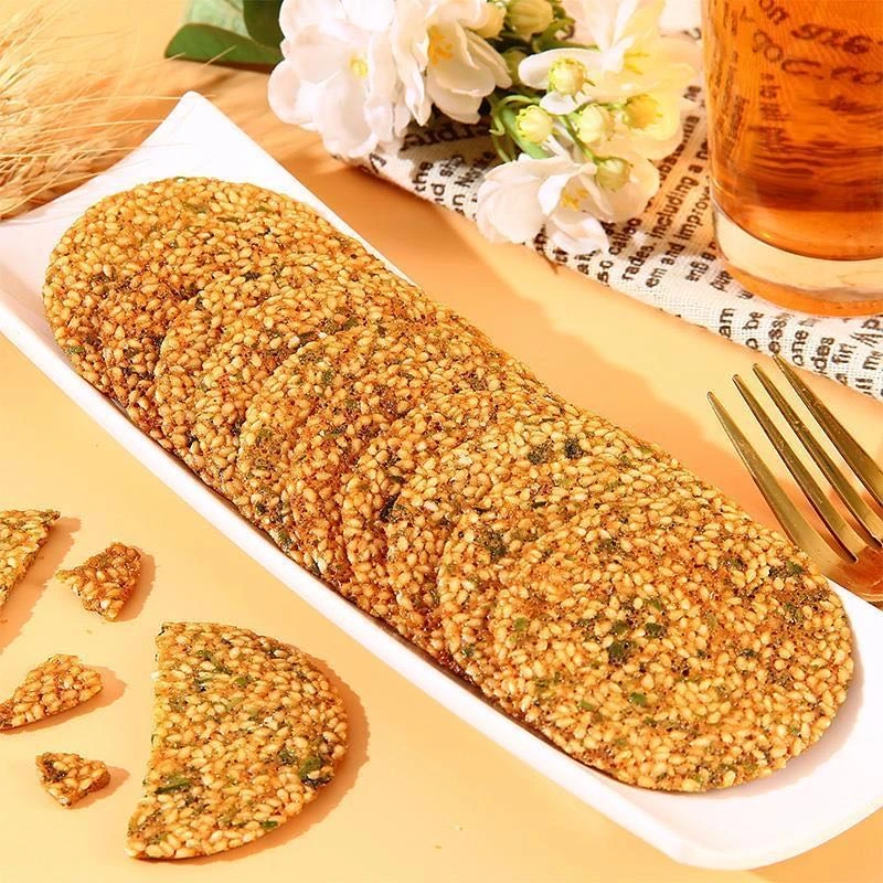 【新疆贝姐】天佳置品蛋清芝麻酥黑芝麻味300g/盒追剧茶点休闲零食