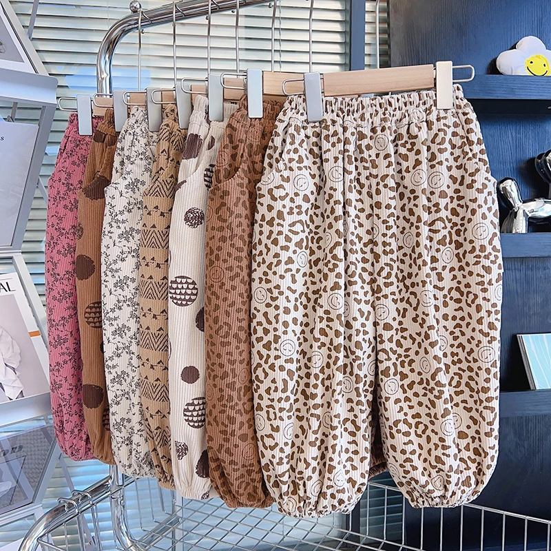 【童稚园】儿童灯芯绒裤子外穿男童女童春秋冬款长裤宝宝休闲灯笼