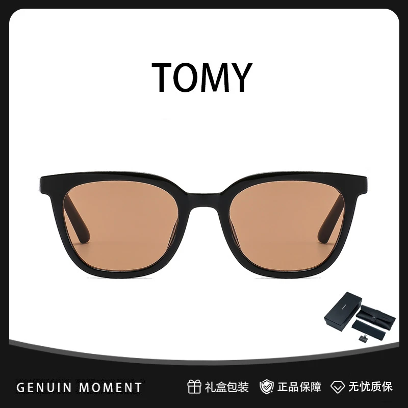 GENUIN MOMENT明星同款茶色墨镜女防紫外线可配度数近视太阳镜男