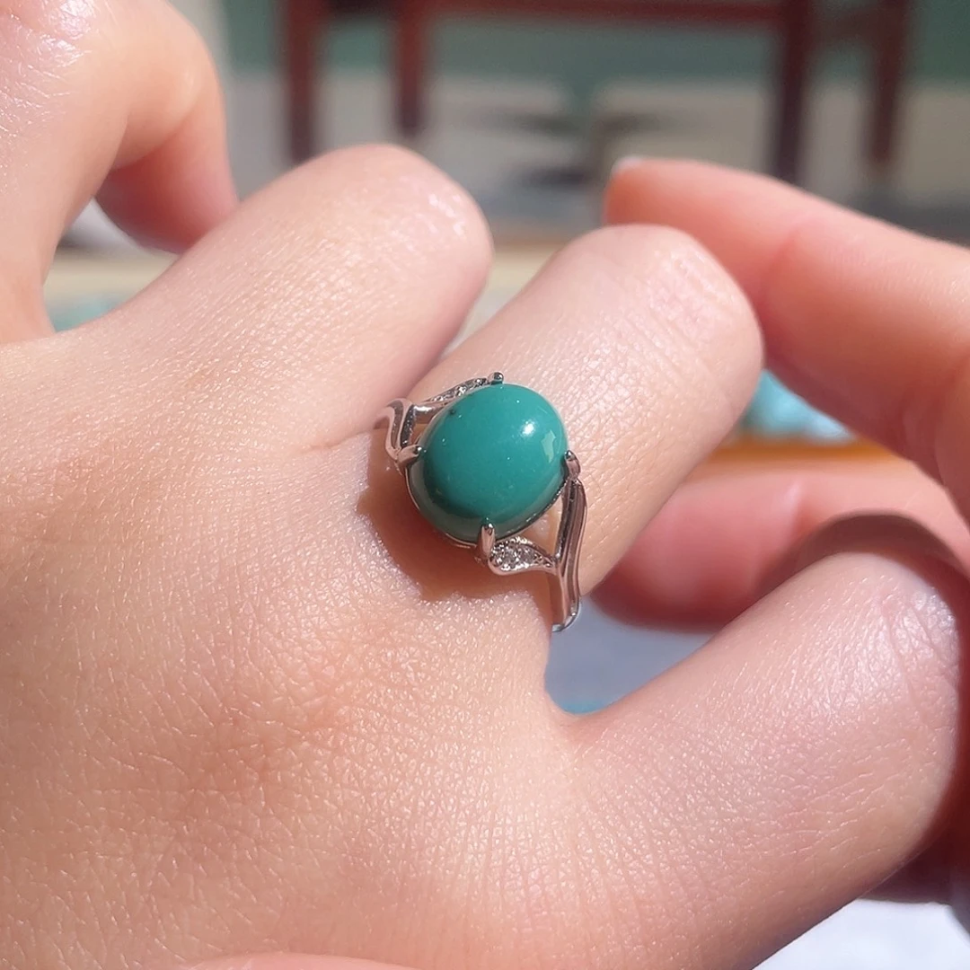 绿松石配饰银S925镶嵌