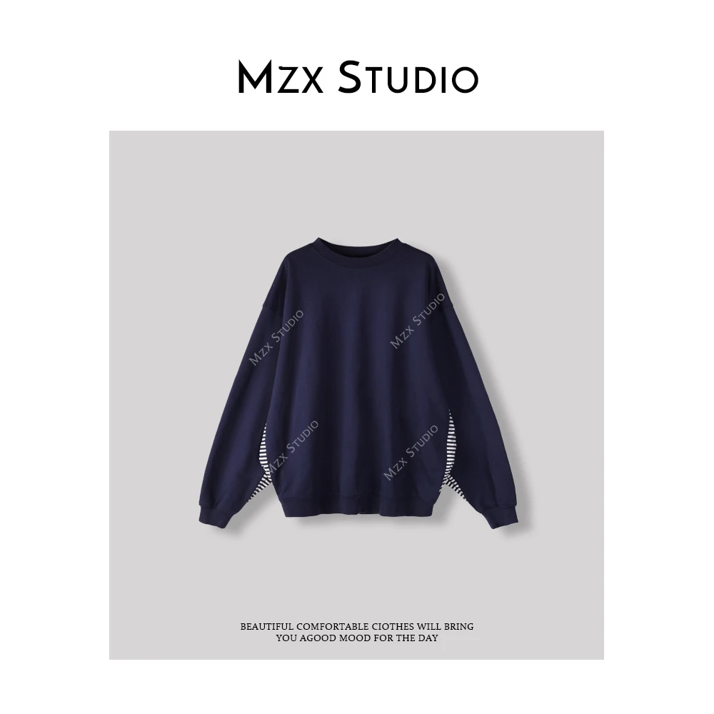 MZX 春季拼接撞色百搭上衣SY7179-Y