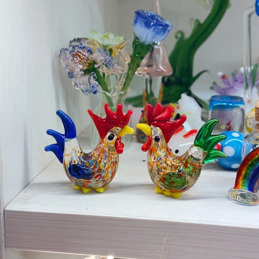手工艺品琉璃一对