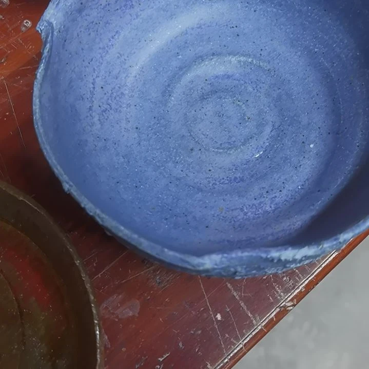 蓝***开盘手工高温原矿窑变