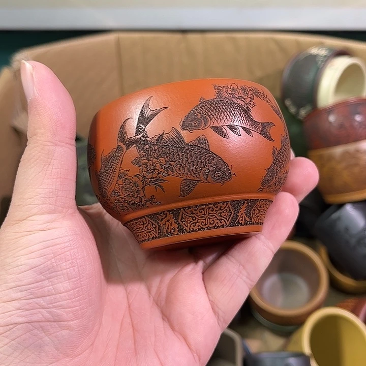 茶杯紫砂全手工紫砂主人杯