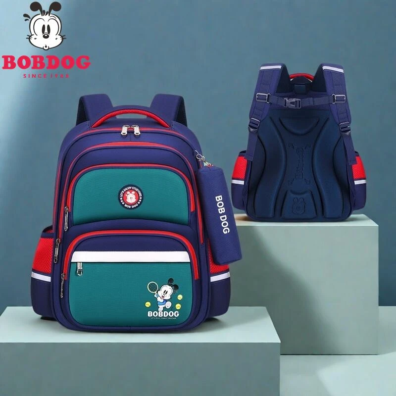 巴布豆男童书包一二年级超轻减负护脊大容量1-34-6小学生女孩背包