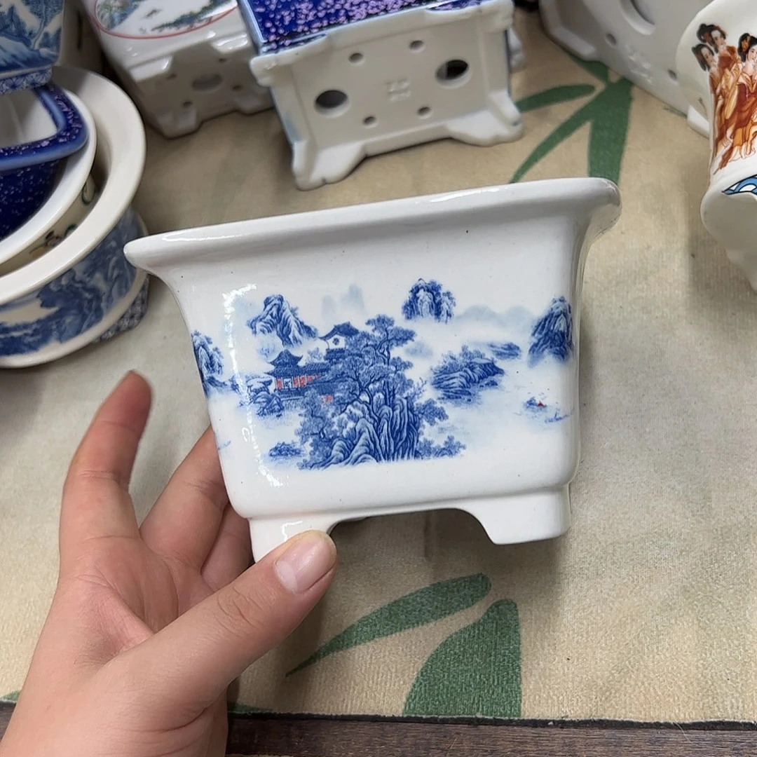 紫砂花盆909号瑕疵13/9cm