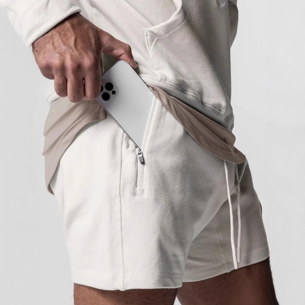 男士休闲短裤新款肌肉运动篮球训练美式三分裤男式跑步健身短裤子