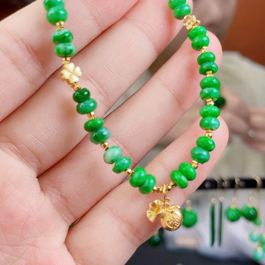 翡翠未镶嵌耳饰饰品